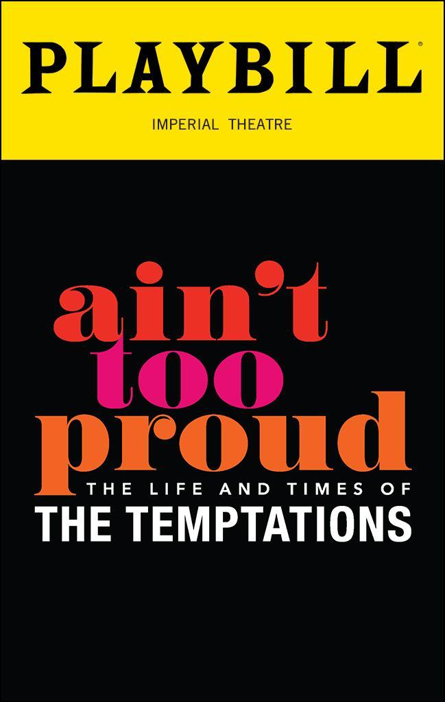 Playbill for Ain't Too Proud