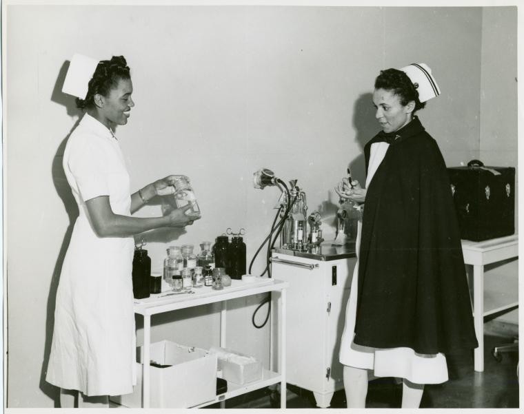 two Black women nurses