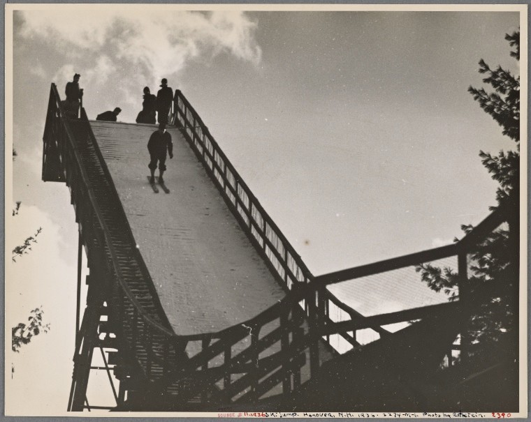 Ski jump. Hanover, New Hampshire. 1936