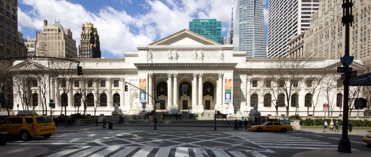 Exterior of the Stephen A. Schwarzman Building, The New York Public Library's main building 