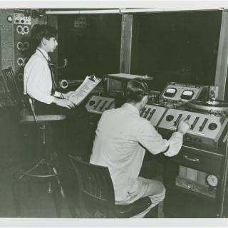 Researchers making recordings
