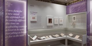 Installation photograph of the "Fiction" section of the exhibition