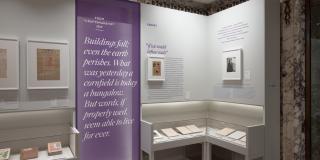 Installation photograph of the "Legacy" section of the exhibition