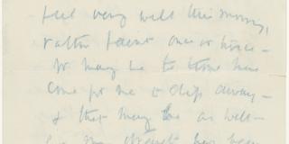 Mansucript letter from Lady Gregory to W.B. Yeats on Coole Park letter head 