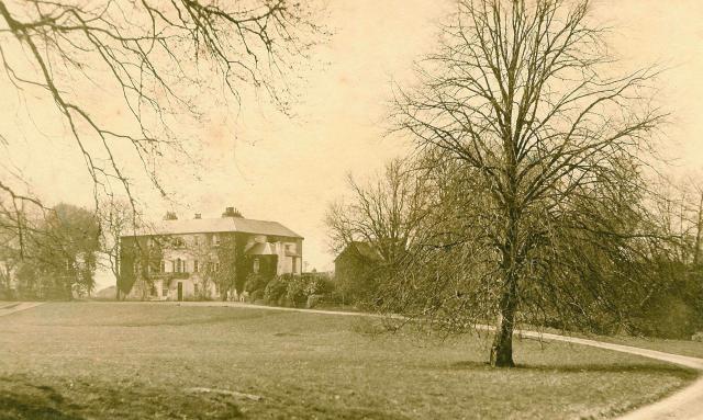 sepia photograph of Coole Manor