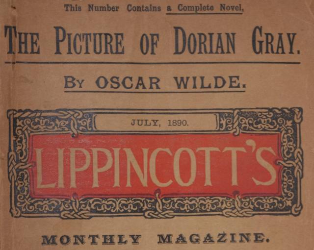 Cover detail from Lippincott's Magazine edition of Dorian Gray